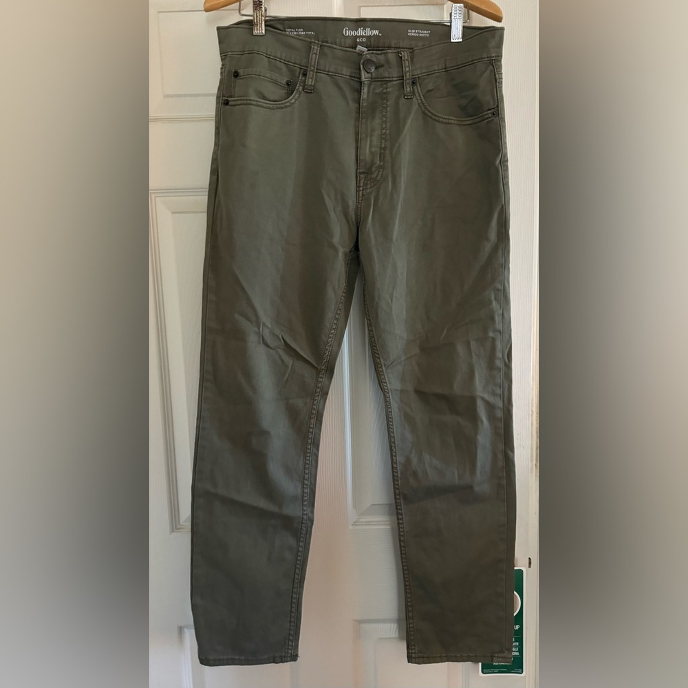 Hardly use Goodfellow dress pants light green Slim Straight